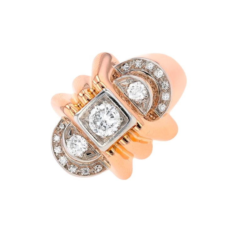 Acheter Bague vintage diamants 0.61 carat 2 ors 10.03g Comme neuf - 2400,00 € Bague vintage diamants 0.61 carat 2 ors 10.03g Comme neuf - reconditionné disponible sur Gemme Les Bijoux